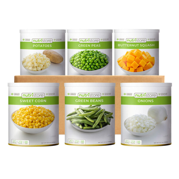 Freeze Dried Veggie Variety 6-Count (124 Total Servings)