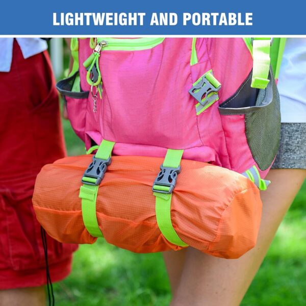 Inflating Sleeping Pad for Camping - Extra Thickness & Compact, Lightweight, Portable