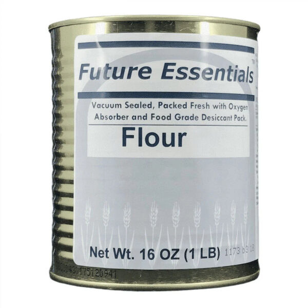 Freeze Dried Food for Emergency and Long Term Storage Food for Camping and Hiking, All Purpose White Flour #2.5 / 16Oz / Can - 6 Cans ✅