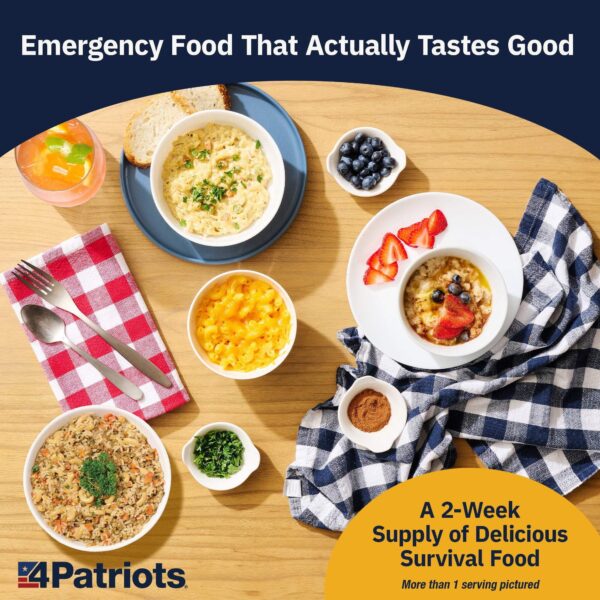 2-Week Survival Food Kit: Emergency Food Supply Designed to Last 25 Years, 84 Servings