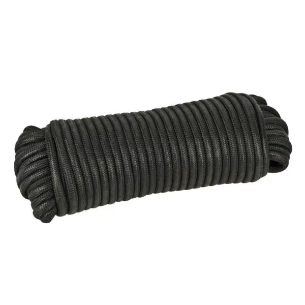 1/8 In. X 50 Ft. Black Paracord Rope