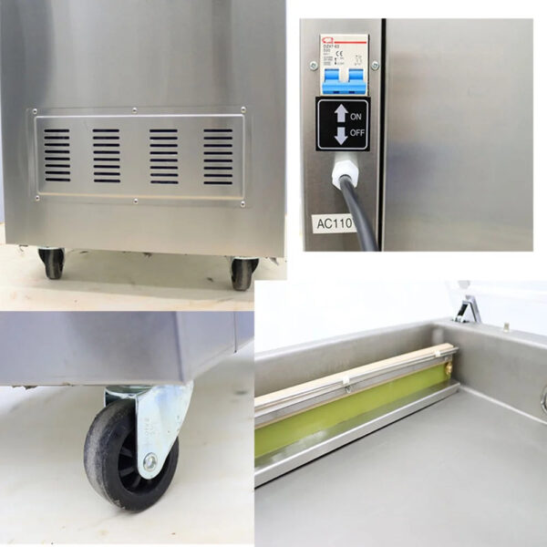 Single Chamber Vacuum Packaging Machine Stainless Steel Food Sealing Machine DZ400