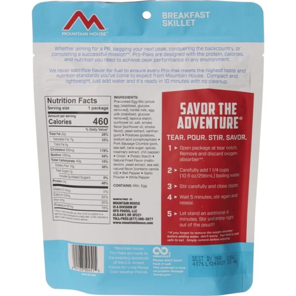 Mountain House Freeze Dried Food Meals Pouches Camp Trail MRE Emergency - NEW!!