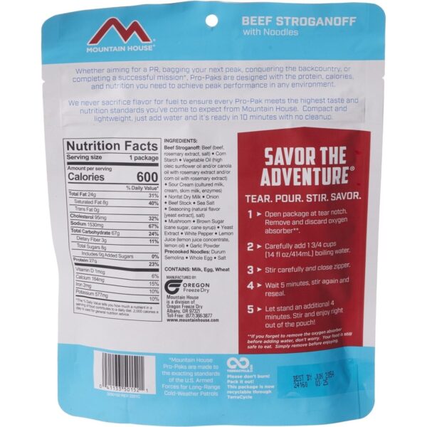 Mountain House Freeze Dried Food Meals Pouches Camp Trail MRE Emergency - NEW!!