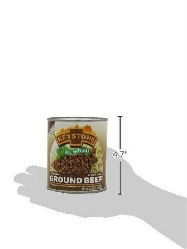 (2 Cans Pack)  All Natural Ground Beef 28 Oz Can Emergency Survival Food for Camping Hiking and Backpacking