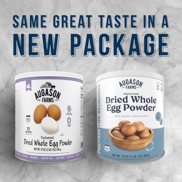 Gluten Free, Dried Whole Powdered Eggs, 2 Lbs- 1 Oz Can