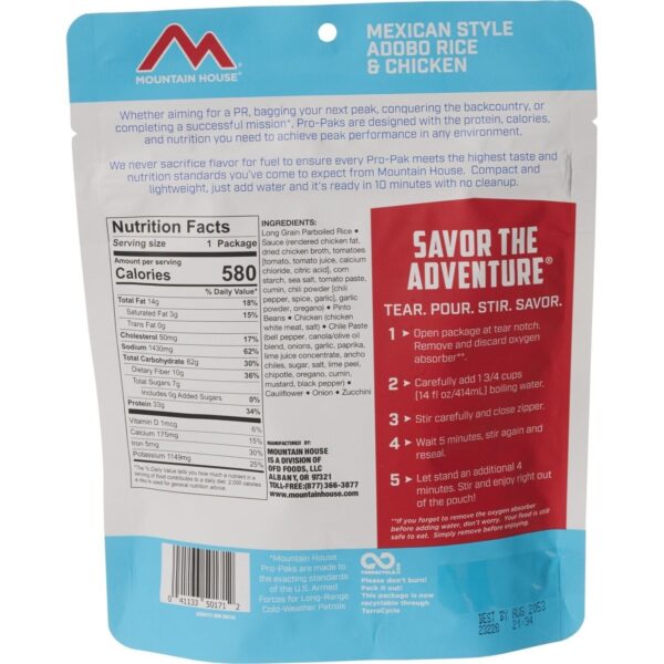 Mountain House Freeze Dried Food Meals Pouches Camp Trail MRE Emergency - NEW!!