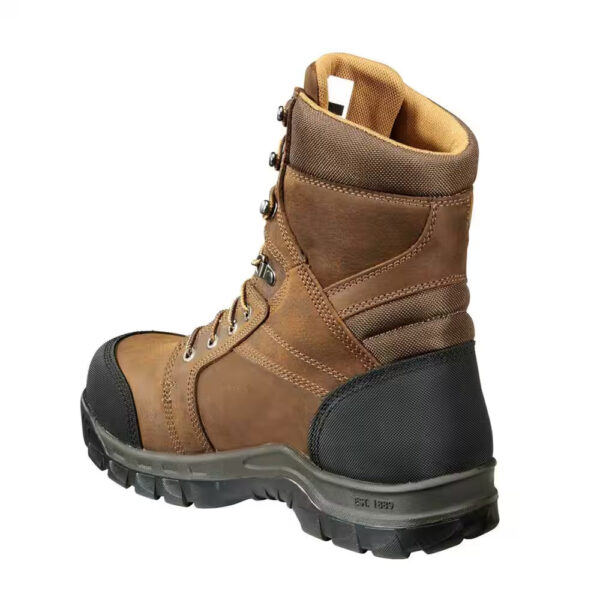 Men'S Rugged Flex Waterproof 8'' Work Boots - Composite Toe - Brown Size 11.5(M)