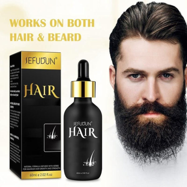 SEFUDUN 5% Minoxidil Hair Serum for Thinning and Weak Hair Care, Biotin, and Ginseng Extract for Men & Women Natural Haircare (60Ml) - Image 2