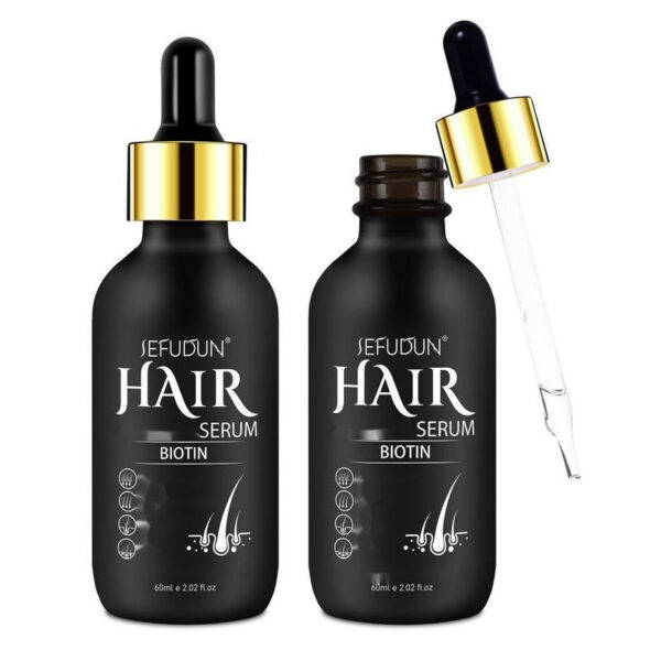 SEFUDUN 5% Minoxidil Hair Serum for Thinning and Weak Hair Care, Biotin, and Ginseng Extract for Men & Women Natural Haircare (60Ml) - Image 12