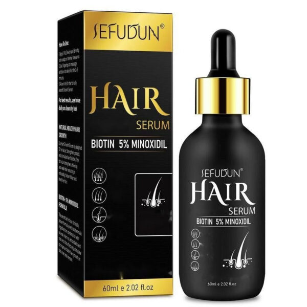 SEFUDUN 5% Minoxidil Hair Serum for Thinning and Weak Hair Care, Biotin, and Ginseng Extract for Men & Women Natural Haircare (60Ml) - Image 13