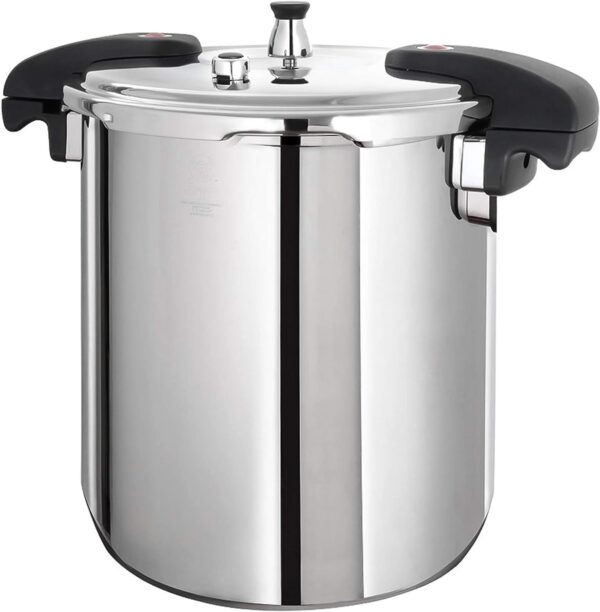 Pressure Cooker 21 Qt Stainless Steel - Large Canning Pot with Lid for Home, Commercial Use - Easy to Clean Any Stove Top Pressure Canner, Can Cooker - SG Certificate QCP420