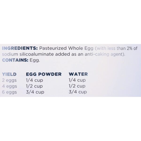 Gluten Free, Dried Whole Powdered Eggs, 2 Lbs- 1 Oz Can