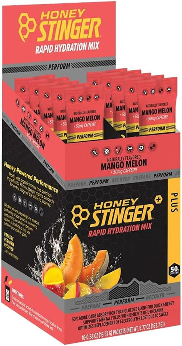 Perform Rapid Hydration Powder | Mango Melon Electrolyte Multiplier for Exercise, Endurance and Performance | Sports Nutrition for Home & Gym, Pre and Post Workout | 10 Packets