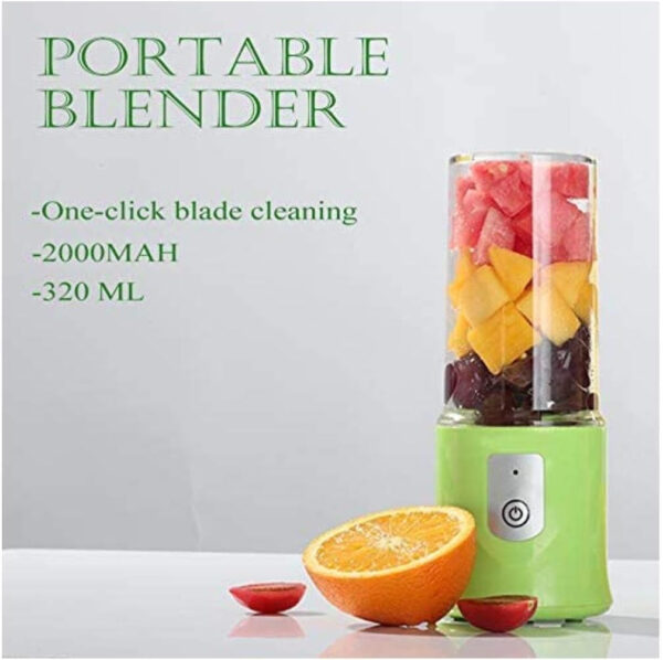 Portable Blender, to Go Blender Juice Cup Smoothies Blender on the Go with Updated 6 Blades Christmas Gifts Cups Portable Blender Usb Rechargeable Mixer (White)