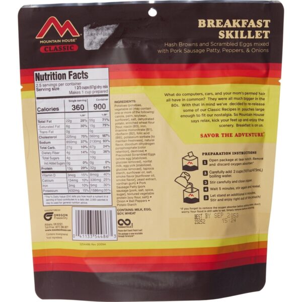 Mountain House Freeze Dried Food Meals Pouches Camp Trail MRE Emergency - NEW!!