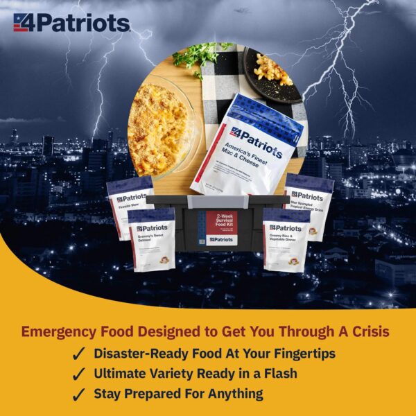 2-Week Survival Food Kit: Emergency Food Supply Designed to Last 25 Years, 84 Servings