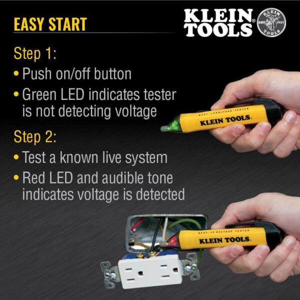 Electrical Test Kit with 600V AC/DC Multimeter, Non Contact Volt Tester, and Receptacle Tester