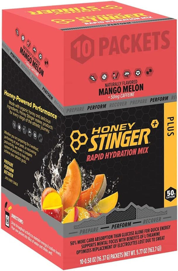 Perform Rapid Hydration Powder | Mango Melon Electrolyte Multiplier for Exercise, Endurance and Performance | Sports Nutrition for Home & Gym, Pre and Post Workout | 10 Packets